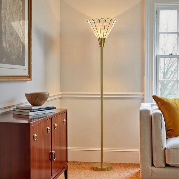 StyleCraft Verity Torchiere Floor Lamp - Thumbnail 5