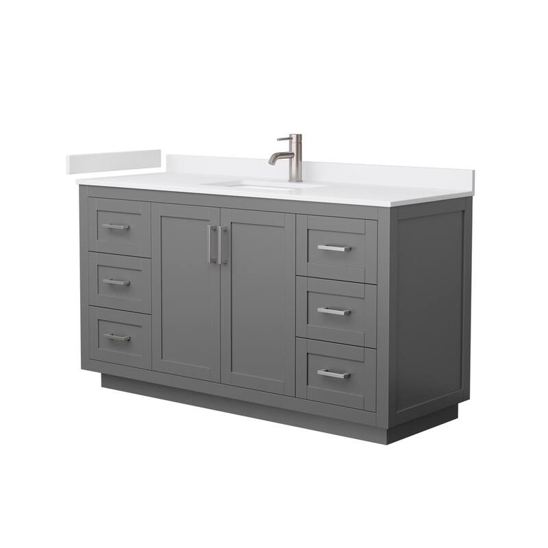 Wyndham Collection Miranda 60" Free Standing Single Basin Vanity Set