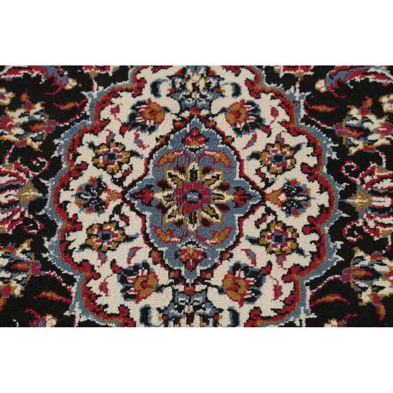 Traditional Floral Mashad Turkish Area Rug Red Machine Made Carpet - 6'5" x 9'9"