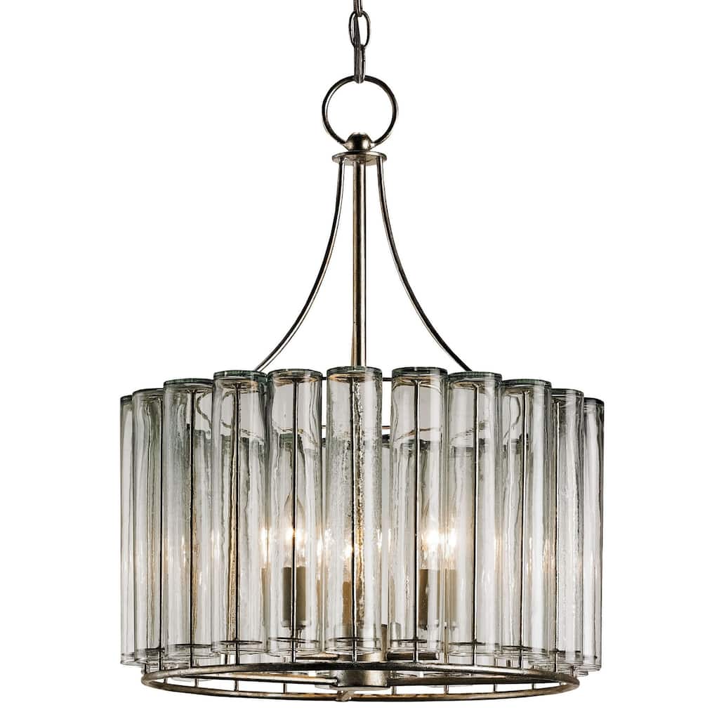 Currey & Company Bevilacqua Small Glass Chandelier - 24"h x 18"dia