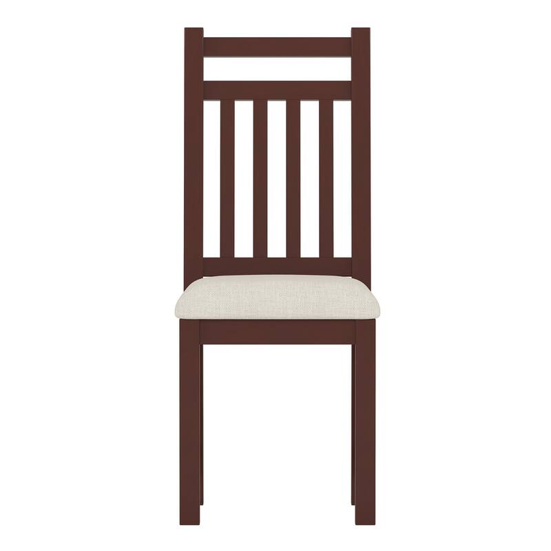 40" Executive Desk and Upholstered Chair Set with Bookshelf,Drawers