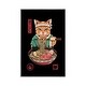 preview thumbnail 1 of 13, iCanvas "Neko Ramen" by Vincent Trinidad Framed Silver - 40x26
