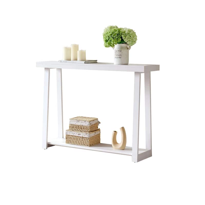 Emma Collection Wood 36" Modern Console Table with Shelf