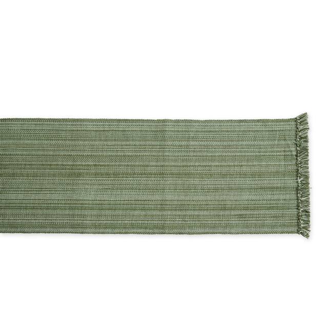 DII Variegated Taupe Fringe Table Runner 13x72