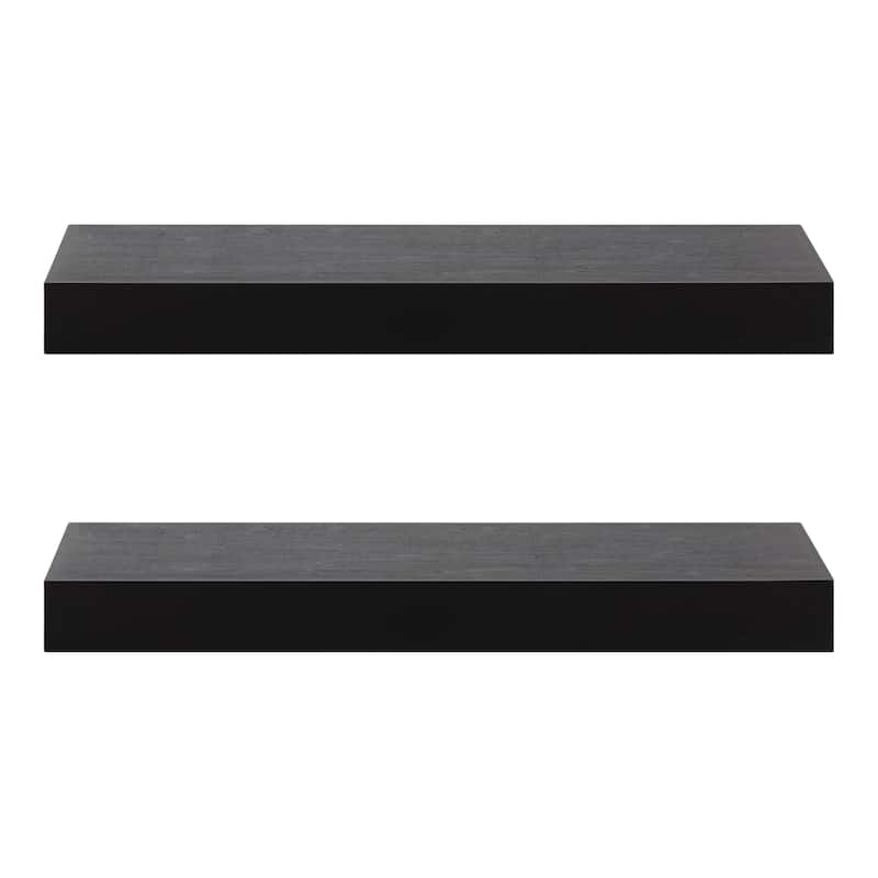 Kate and Laurel Havlock Wood Shelf Set