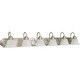preview thumbnail 2 of 0, Volume Lighting Marti 6 Light 48" Wide Bathroom Vanity Light Brushed Nickel
