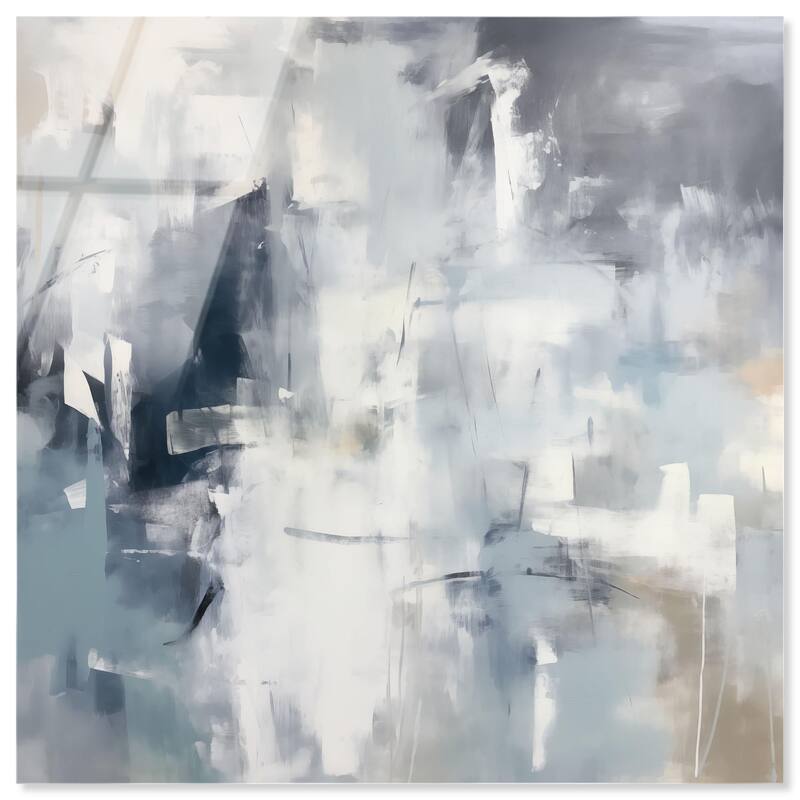 Enigma of Blue Acrylic by Art Remedy, Ready to Hang - 16" x 16"