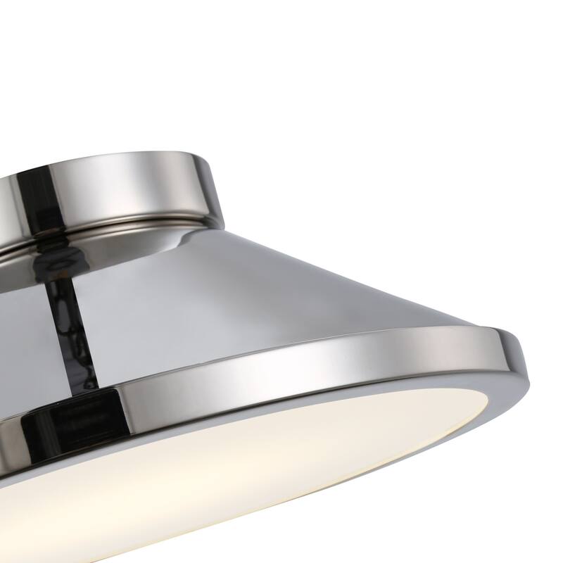 Lucida Collection Integrated LED Flush Mount, Nickel