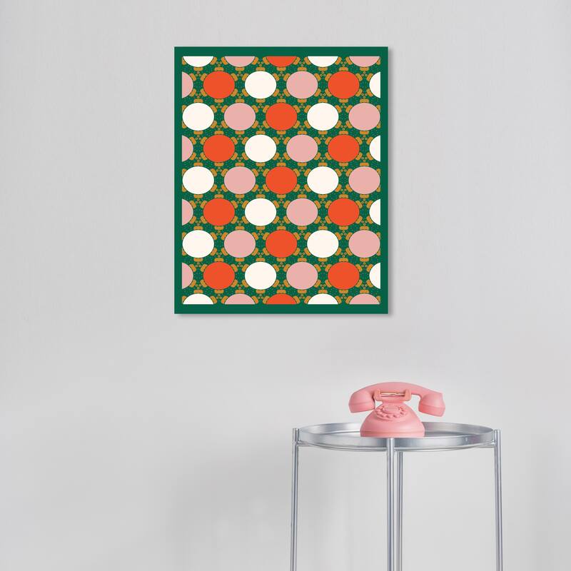 Wynwood Studio Canvas Holiday and Seasonal Pop Christmas Pattern Red Modern & Contemporary Wall Art Canvas Print - 16 x 20