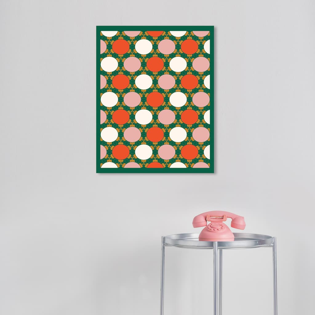 Wynwood Studio Canvas Holiday and Seasonal Pop Christmas Pattern Red Modern & Contemporary Wall Art Canvas Print