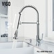 preview thumbnail 151 of 156, VIGO Edison 19" H Single Handle Pull-Down Sprayer Kitchen Faucet