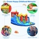 preview thumbnail 11 of 10, Inflatable Bounce House Splash Pool with Water Climb Slide Blower included - Multi - 11.4 ft (L) x 10.3 ft (D) x 8 ft (H)