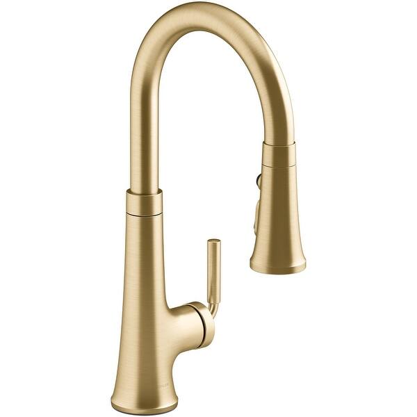 Kohler Tone 1.5 GPM Single Hole Pull Down Kitchen Faucet ...