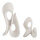 preview thumbnail 4 of 3, Uttermost Silent Wave White Sculptures Set of 2
