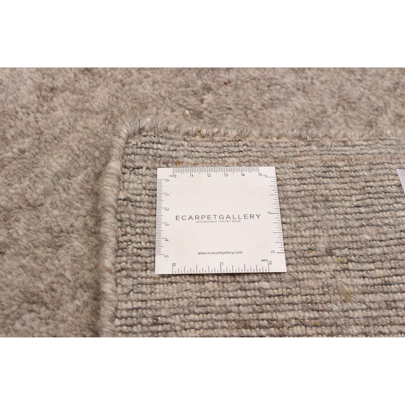 ECARPETGALLERY Hand-knotted Kashkuli Gabbeh Taupe Wool Rug - 8'1 x 10'1