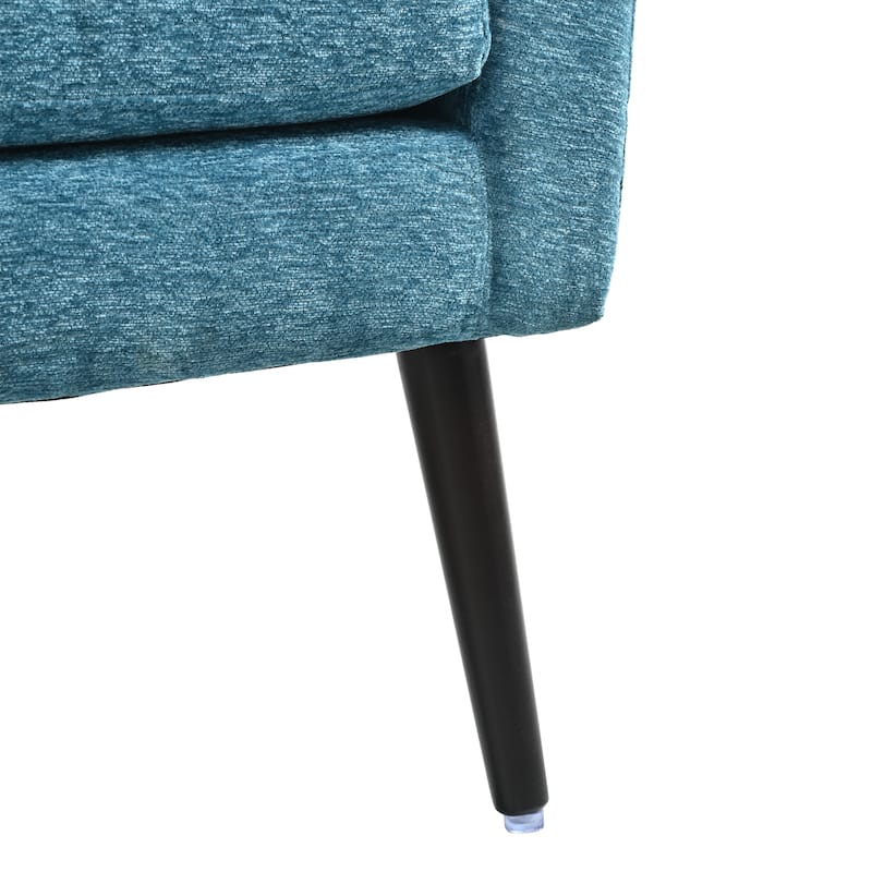 Modern Accent Chair,Chenille Arm Chairs for Living Room,Comfy Soft Padded Lounge Chair in Small Space, Bedroom