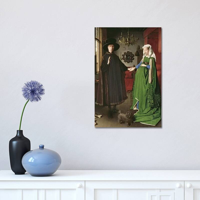 iCanvas "The Portrait of Giovanni" by Jan van Eyck Canvas Print - 18x12x1.5