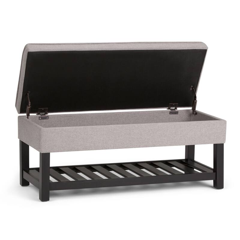 Storage Ottoman Bench with Open Bottom