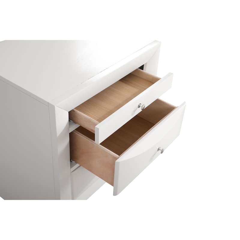 Marilla 3-drawer and Wood Nightstand