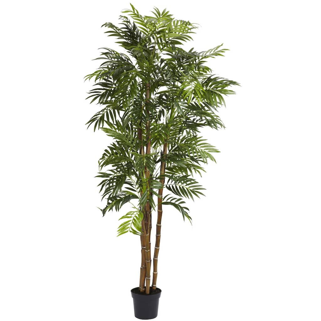 Tall Palm Tree Indoor 6ft Silk Faux Tree Home Office Decor - 6ft.