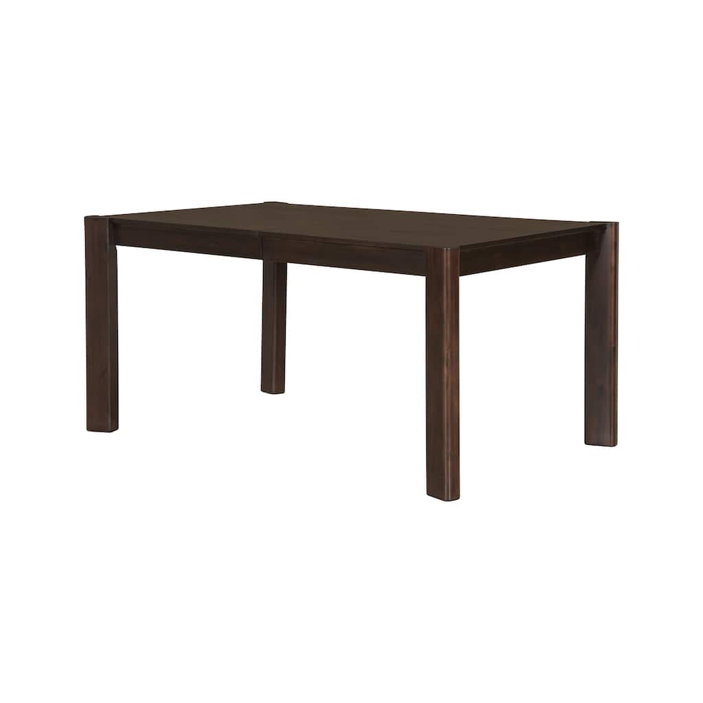 Expandable Farmhouse Modern Solid Wood Dining Table - Space-Saving Design (59" to 73")