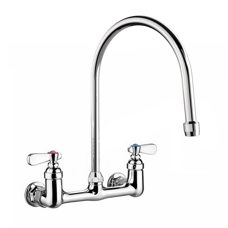 Whitehaus Collection Heavy Duty Wall Mount Utility Faucet - Polished Chrome