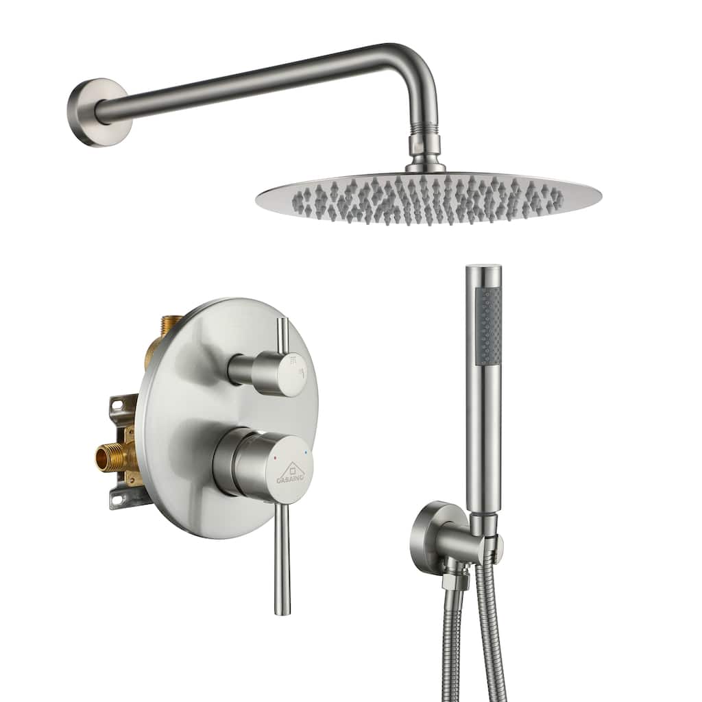 CASAINC 2-Function 10-In Wall Mounted Shower System