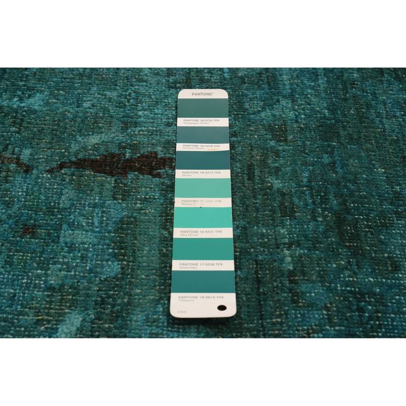 ECARPETGALLERY Hand-knotted Vibrance Teal Wool Rug - 7'11 x 9'9