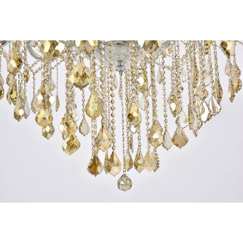 Fleur Illumination Collection Chandelier D:46in H:62in Lt:49 Chrome Finish