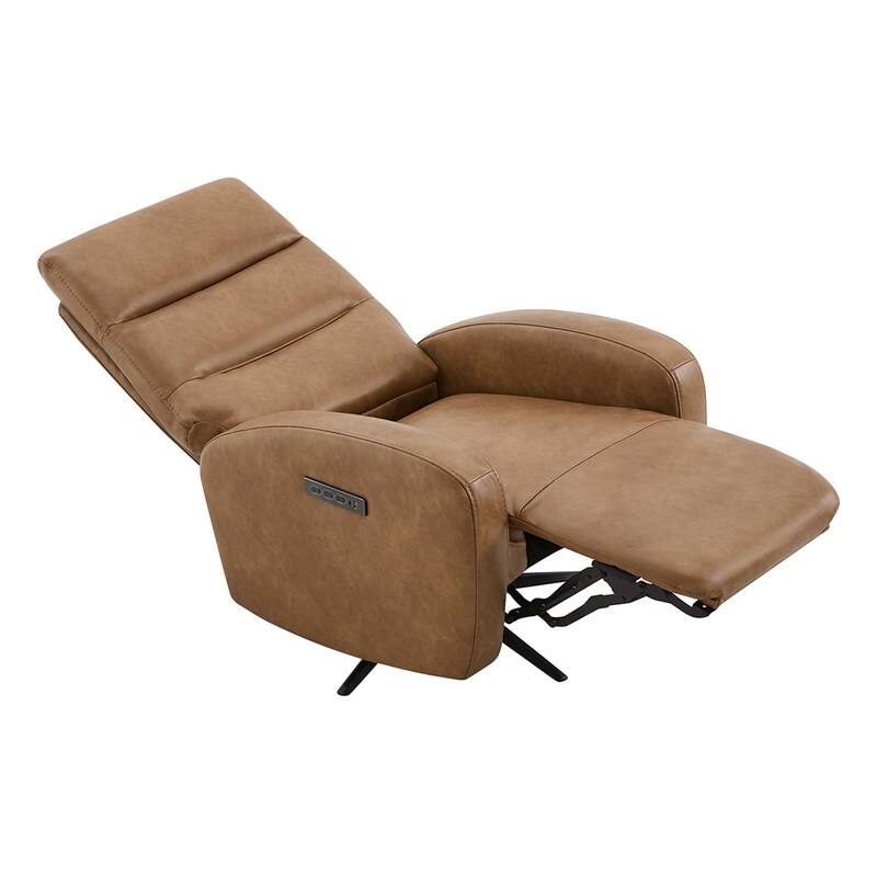 Spruce & Spring Triple-Motor Power Swivel Recliner Chair with Power Headrest