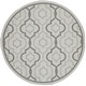 preview thumbnail 53 of 52, SAFAVIEH Courtyard Annmarie Indoor/ Outdoor Waterproof Patio Backyard Rug 5'3" Round - Light Grey/Anthracite