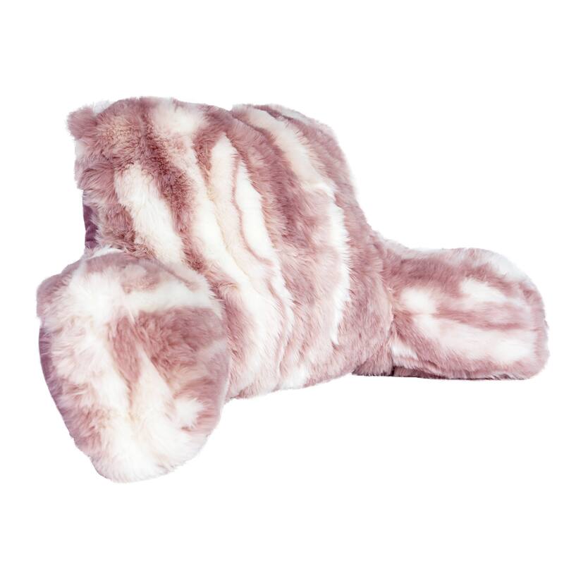 Jacquard FauxFur BedRest, 20" x 18" x 17"