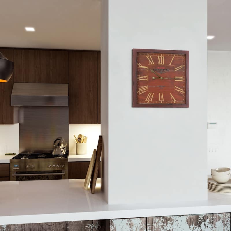 Yosemite Home Decor Square Skip Wall Clock