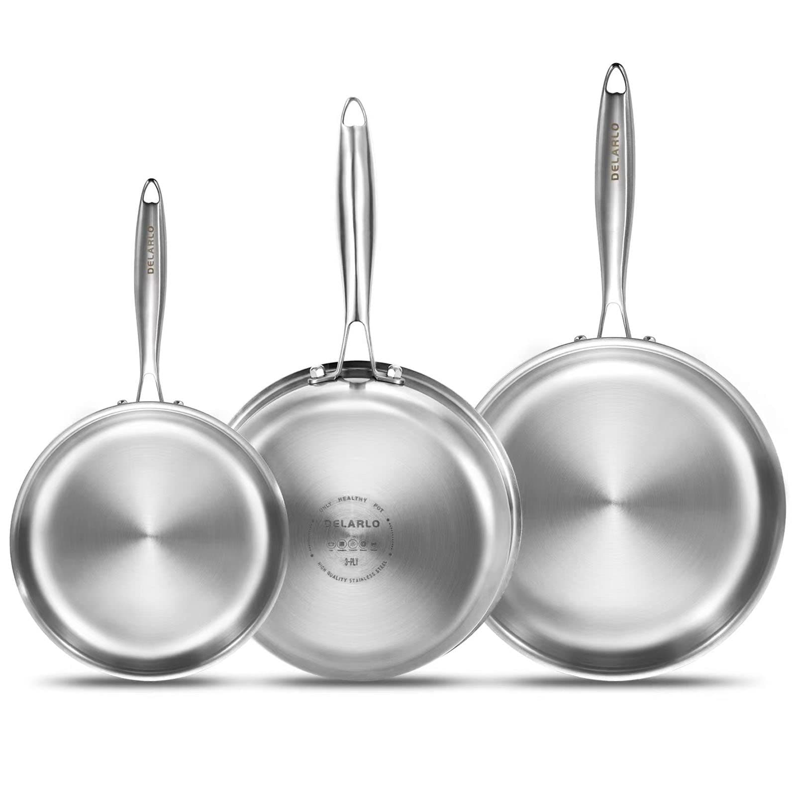 Duxtop Whole-Clad Tri-Ply Stainless Steel Induction Cookware Set, 14PC  Kitchen Pots and Pans Set - Bed Bath & Beyond - 37508866