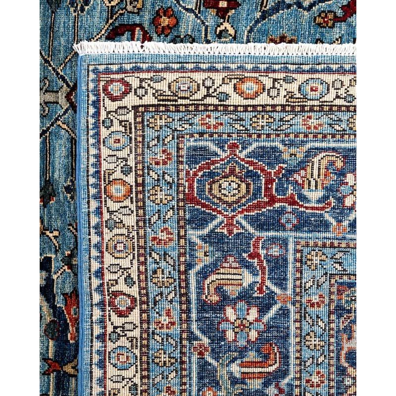 Serapi One-of-a-Kind Hand-Knotted Area Rug - Light Blue, 7' 10" x 10' 0" - 7' 10" x 10' 0"