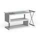 preview thumbnail 4 of 12, Furniture of America Marisa Contemporary 59-inch Metal Convertible Computer Desk