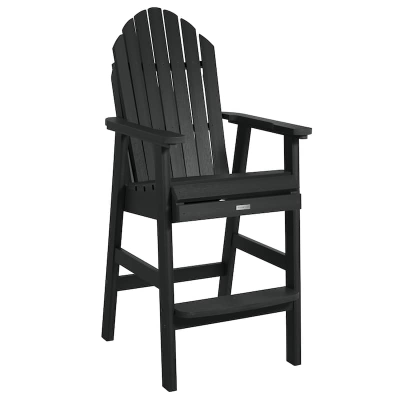 HIGHWOOD Hamilton Outdoor Bar Height Deck Chair - Black