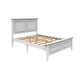 Modern White Solid Wood Platform Bed Frame Wood Slat Support with ...