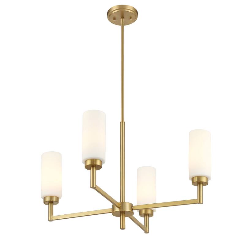 Bellevue SHCH83096 4 Light 26" Wide Chandelier with Opal Glass Shades