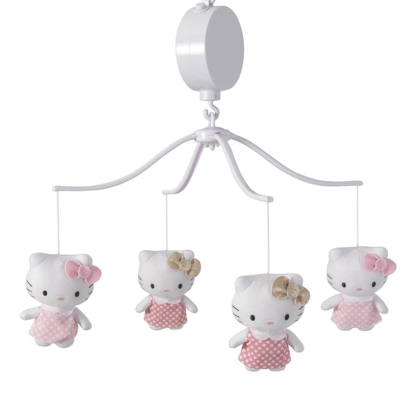 Shop Bedtime Originals Hello Kitty Luv White/Pink Musical Baby Crib ...