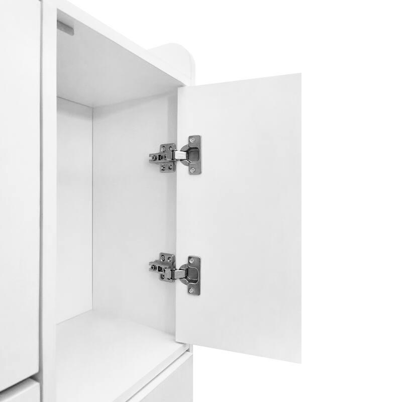 Thin Shoe Cabinet for Hallway with 3 Flip Storage Drawers, Entryway Freestanding Shoe Organizer Rack with Pull-Down Seat