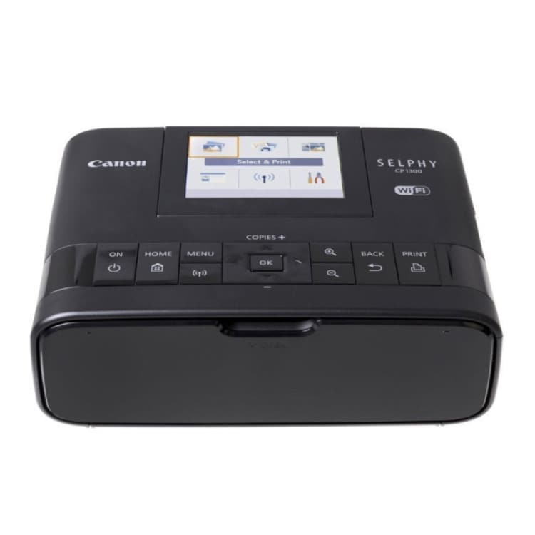 Canon SELPHY CP1300 Wireless Compact Photo Printer (Black) - Black - 7.1" x 5.4" x 2.5"