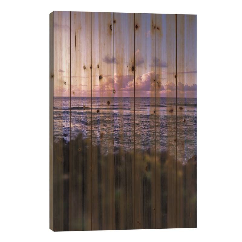 Dreamy Evening Print On Wood by Lucas Moore - Multi-Color - 26x18x1.5