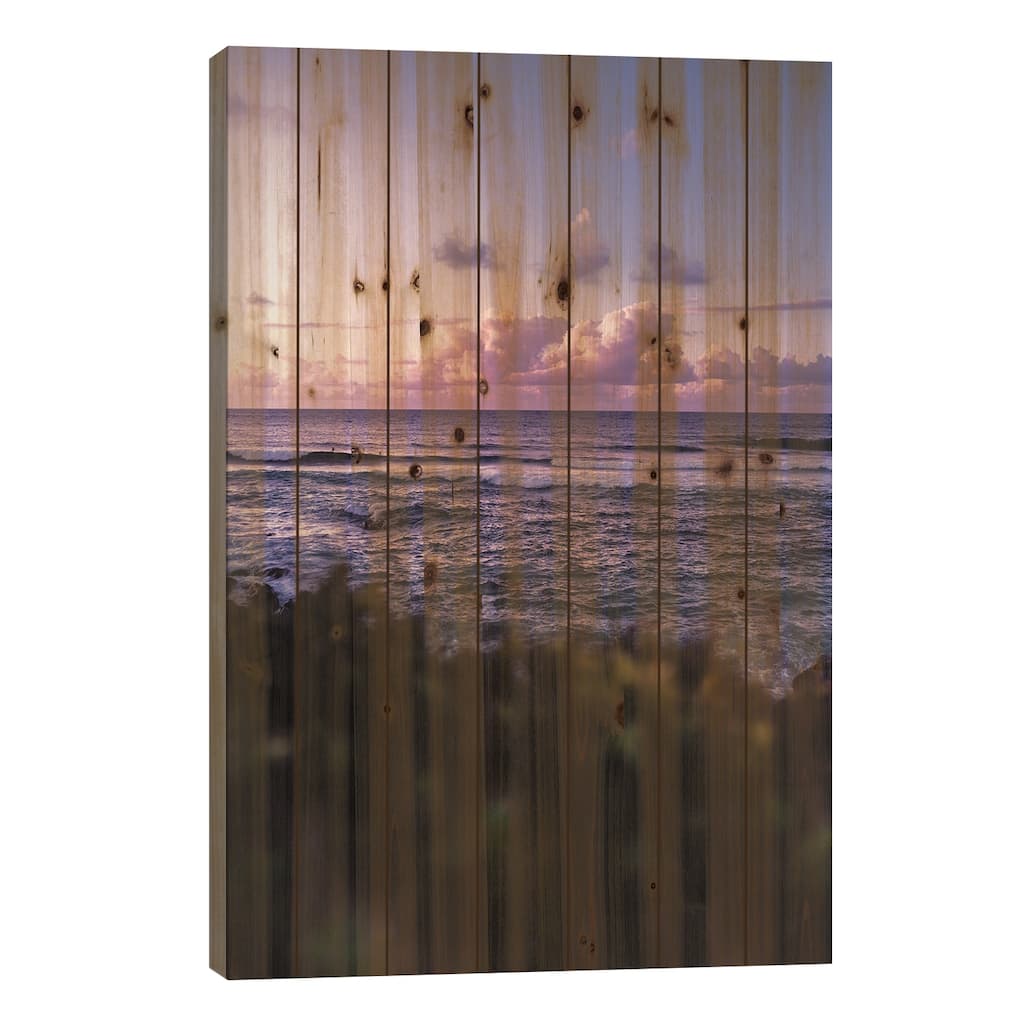 Dreamy Evening Print On Wood by Lucas Moore - Multi-Color