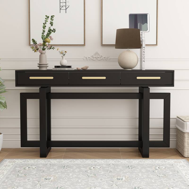 Console Table with Three Drawers