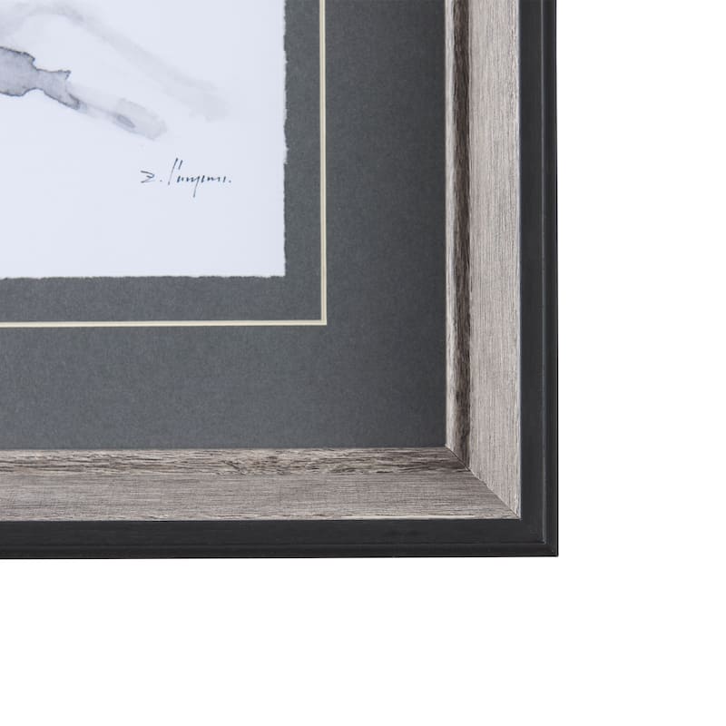 Eastern Blue BW IV Framed Art Print