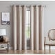preview thumbnail 40 of 74, Gracewood Hollow Plakalo Embossed Thermal-weaved Blackout Grommet Drapery Curtains 38" W x 108" L - Ivory