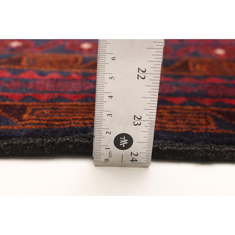 ECARPETGALLERY Hand-knotted Teimani Red Wool Rug - 3'10 x 6'3