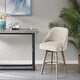 preview thumbnail 25 of 30, Madison Park Walsh Counter Stool With 360 degree Swivel Seat Sand