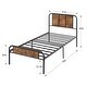 preview thumbnail 26 of 24, VECELO Platform Kids Bed Frame with Wood Headboard,Twin Size Bed Set of 2